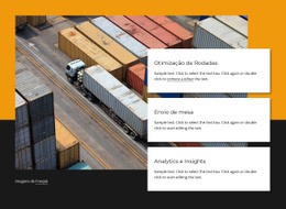 Transportadora De Contêineres - HTML Template Generator