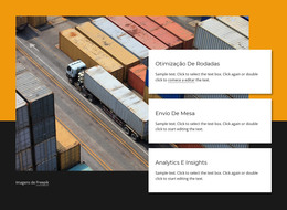 Transportadora De Contêineres - Modelo De Código HTML