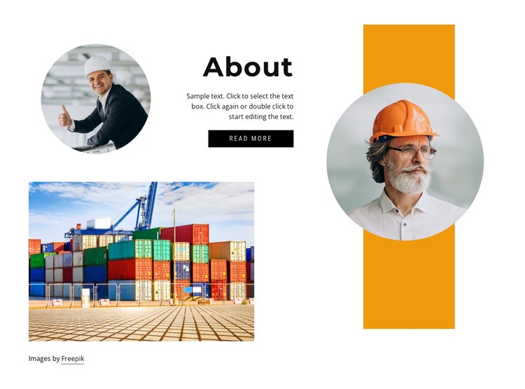 About transportation company Homepage Design