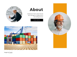 About Transportation Company One Page Template