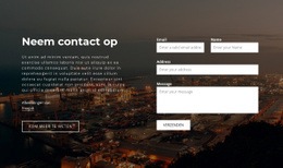 Contactformulier Met Afbeelding Achtergrond Sjablonen Html5 Responsief Gratis