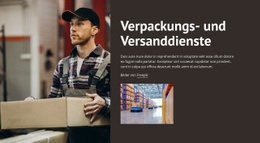 Verpackungs- Und Versanddienste - Beste HTML5-Vorlage