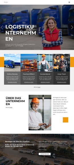 Versanddienste Und Logistik – WordPress- Und WooCommerce-Theme