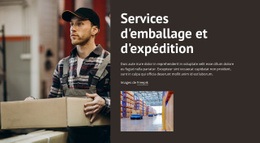 Conception De Sites Web Services D'Emballage Et D'Expédition Pour N'Importe Quel Appareil