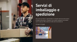 Servizi Di Imballaggio E Spedizione - Build HTML Website