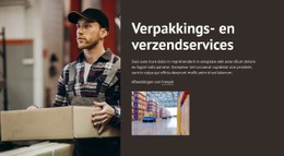 Verpakkings- En Verzenddiensten Eenvoudige HTML CSS-Sjabloon