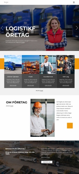 Premiumwebbplatsdesign För Frakttjänster Och Logistik