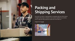 Packing And Shipping Services - Multi-Purpose Website Builder