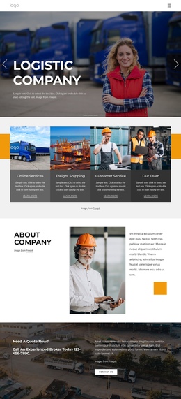 Shipping Services And Logistics Simple Builder Software