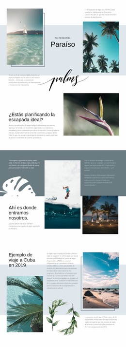 Viajar En El Paraíso - Diseño Sencillo