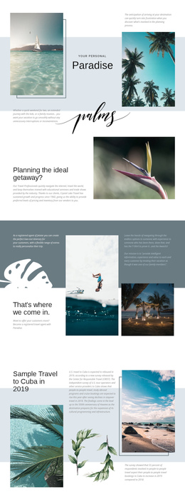 Travel In Paradise Business Wordpress