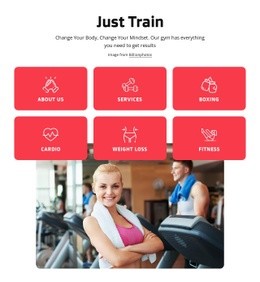 Klub Zdraví A Fitness V Londýně - HTML Website Maker