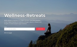 Seiten-HTML Für Wellness-Retreats