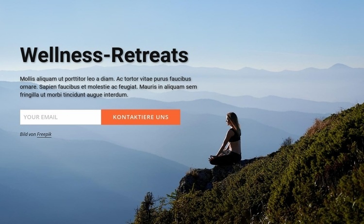 Wellness-Retreats HTML5-Vorlage