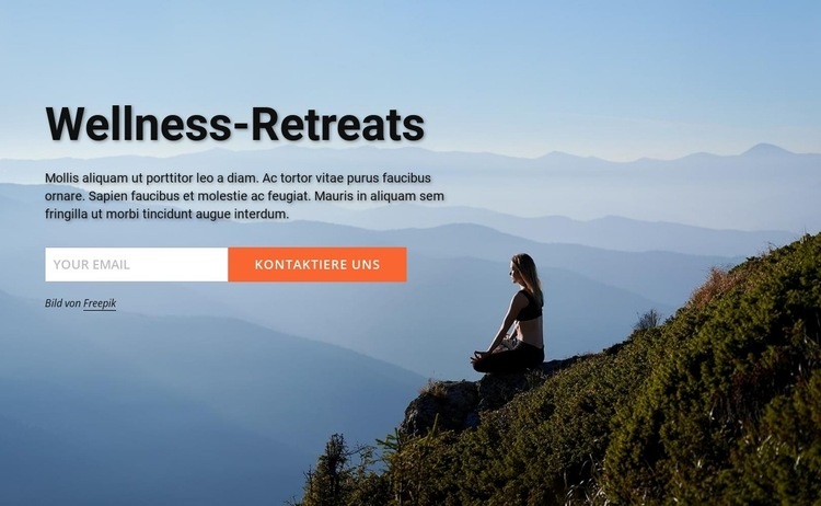 Wellness-Retreats Website design