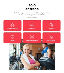 Página Web Para Club De Salud Y Fitness En Londres