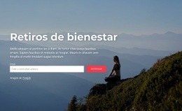 Retiros De Bienestar - Plantilla De Una Página