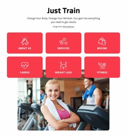 Health And Fitness Club In London - HTML Website Maker