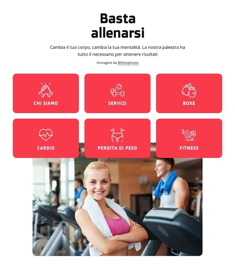 Centro benessere e fitness a Londra Costruttore di siti web HTML