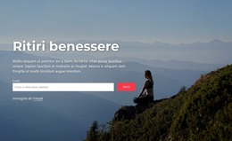 Pagina HTML Per Ritiri Benessere