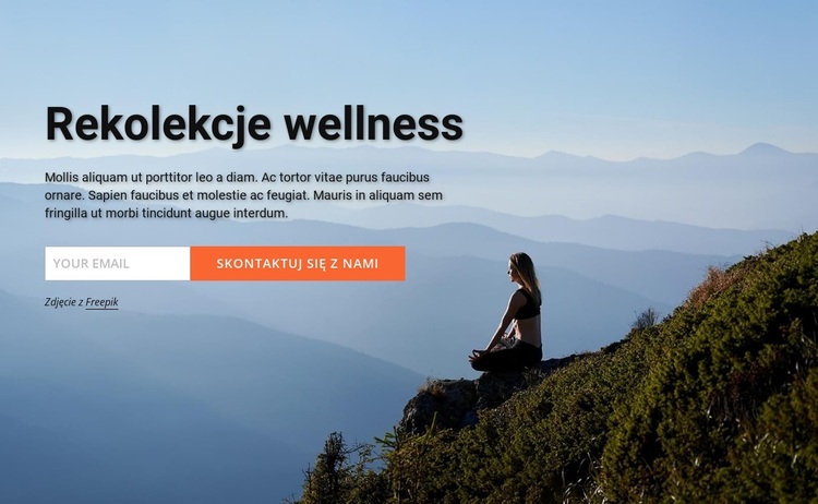 Rekolekcje wellness Motyw WordPress