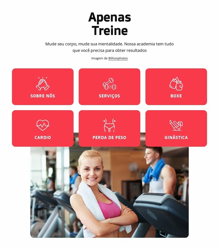 Clube de saúde e fitness em Londres Modelo HTML5