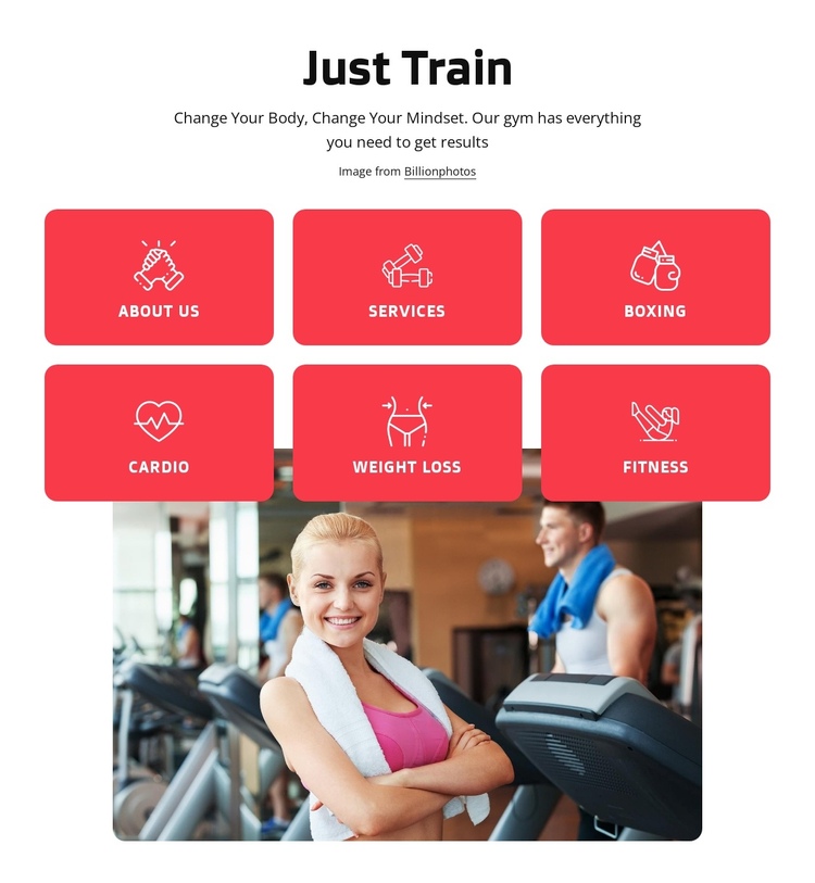 Health and fitness club in London Website Builder Software
