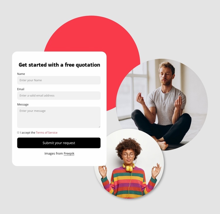 Learn how to meditate Landing Page