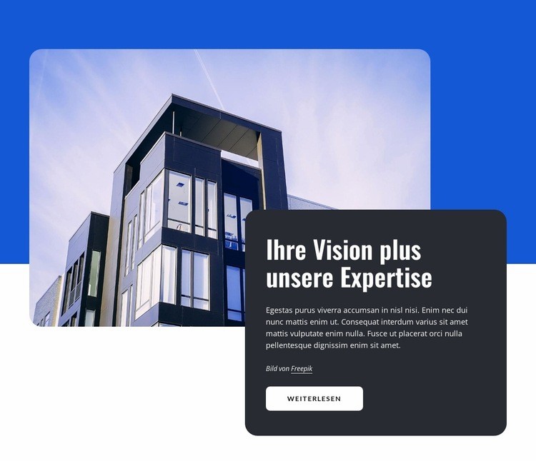 Architekturbüro HTML Website Builder