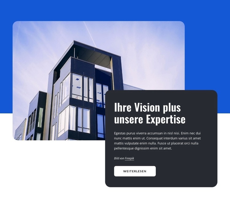 Architekturbüro HTML5-Vorlage