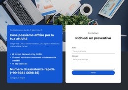 Blocco Di Contatto Professionale - Design Del Sito Web Scaricabile Gratuitamente