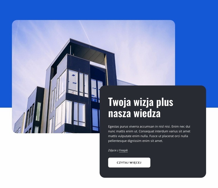 Firma architektoniczna Kreator witryn internetowych HTML