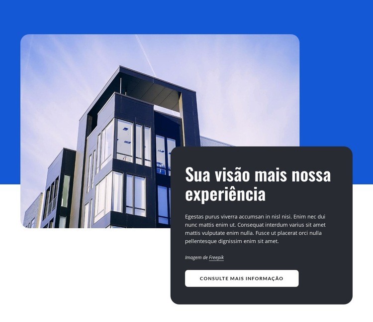 Empresa de Arquitetura Modelo de uma página