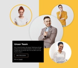 Unsere Teamblockdesigns - Vorlagen Website-Design