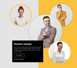 Nuestros Diseños De Bloques De Equipo - Tema Responsivo De WordPress