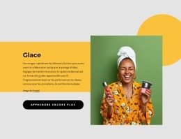 Conception De Site Web Pour Glace À Base De Produits Laitiers