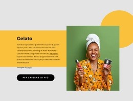 Generatore Di Mockup Di Siti Web Per Gelato A Base Di Latticini