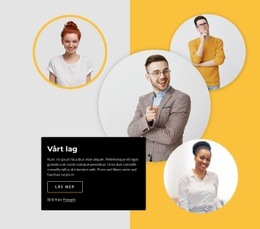 HTML-Landning För Våra Teamblockdesigner