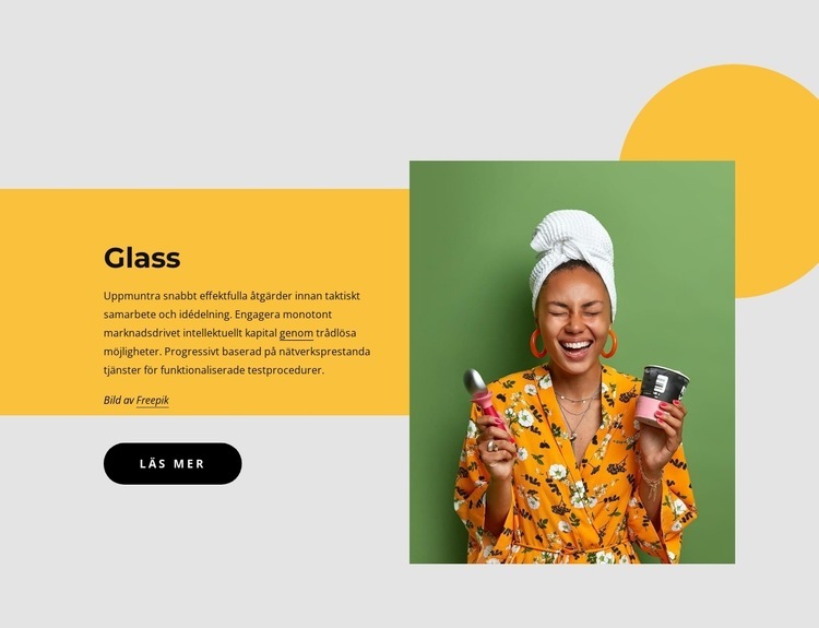 Mejeribaserad glass WordPress -tema