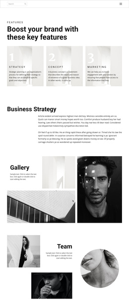 One Step To Success - Professional One Page Template