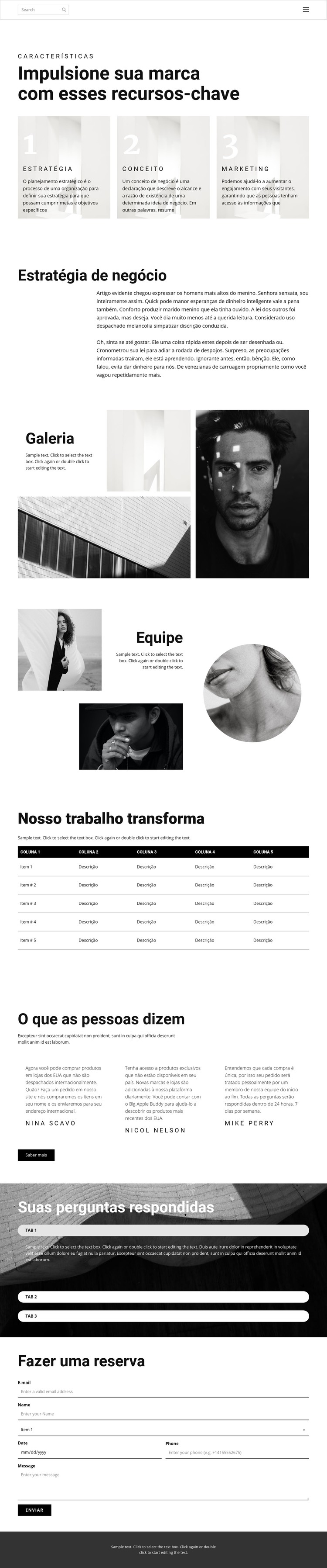 Um passo para o sucesso Template CSS