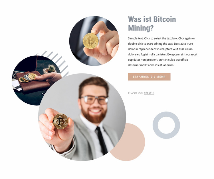Geld in Bitcoin investieren Joomla Vorlage