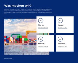 Schifffahrtsgeschäft - Website-Vorlagen