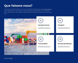 Créateur De Site Web Premium Pour Entreprise D'Expédition