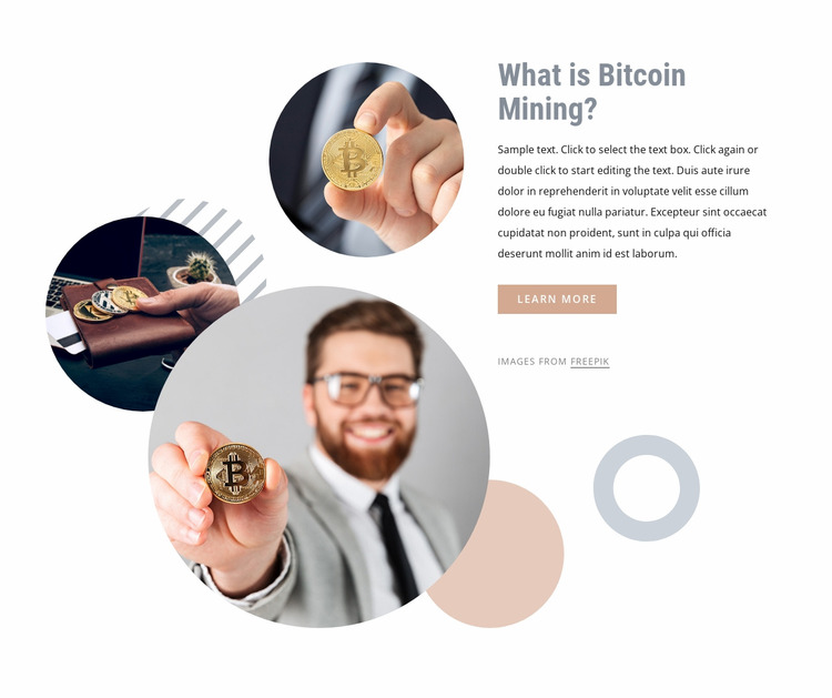 Investing money into bitcoin Html Website Builder