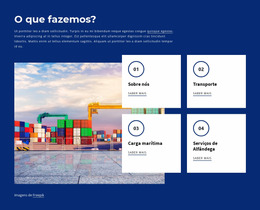 Empresa De Navegação - Modelo Joomla Personalizado