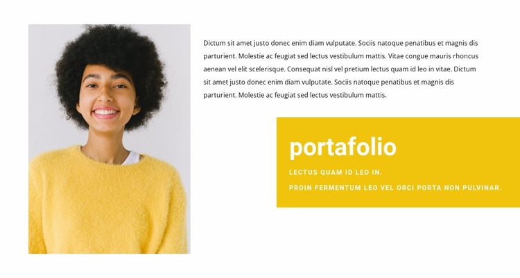 Portafolio de Gerente de Ventas Plantillas de creación de sitios web