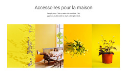 Accessoires Pour La Maison Et Le Jardin : Modèle De Site Web Simple