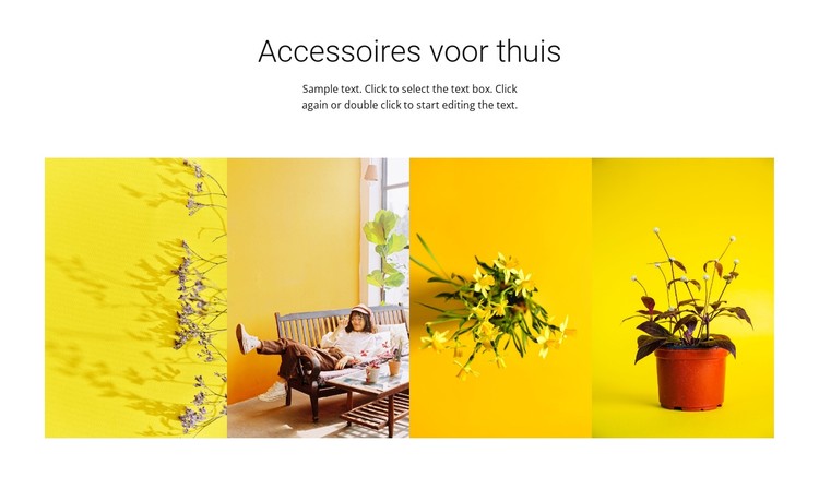 Huis- en tuinaccessoires CSS-sjabloon