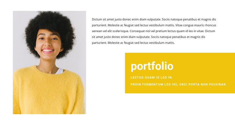 Sales Manager Portfolio One Page Template